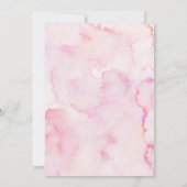 Bow Coquette Pink Girl Let's Skate Birthday 招待状 (裏面)