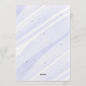 Bow Coquette Purple 1st Birthday  招待状 (裏面)