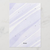 Bow Coquette Purple 1st Birthday  招待状 (裏面)