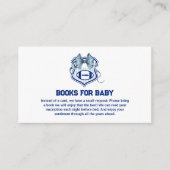 Bow Crest Rookie Football Books For Baby Shower エンクロージャーカード (正面)
