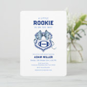 Bow Crest Rookie Football Sport Baby Shower  招待状 (スタンド正面)