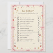 Bow First Birthday Ever or Never game card シーズンカード (正面)