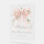 Bow First Holy Communion Acrylic Sign アクリルサイン (傾斜)