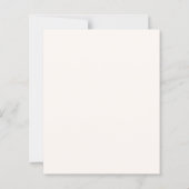 Bow gender neutral beige Baby Shower invitation (裏面)