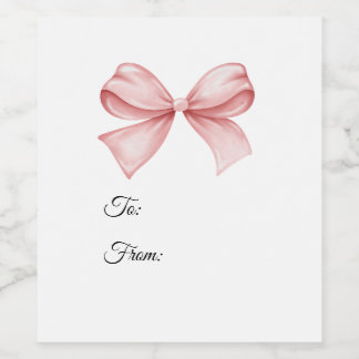 Bow Gift Tag ワインラベル