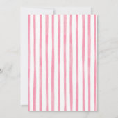 Bow Girl Basketball Birthday Game time 招待状 (裏面)