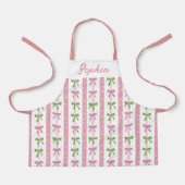 Bow Holiday Kitchen Apron for Children Christmas エプロン (正面)