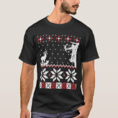 Bow Hunter Ugly Christmas Sweater Archery Deer Hun Tシャツ (正面)