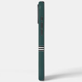 Bow iPhoneストライプのケース緑 Case-Mate iPhoneケース (裏面 / 左)