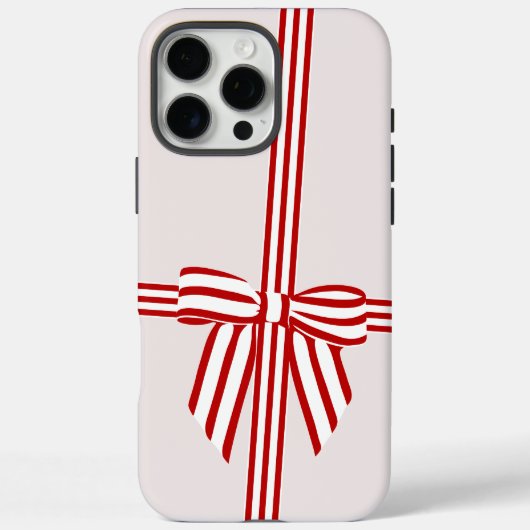 Bow iPhoneストライプのケース Case-Mate iPhoneケース (裏面)
