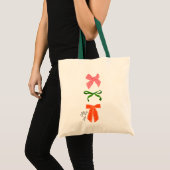 Bow Jolly Little Things クリスマス トートバッグ (正面(商品))