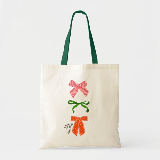 Bow Jolly Little Things クリスマス トートバッグ (正面)