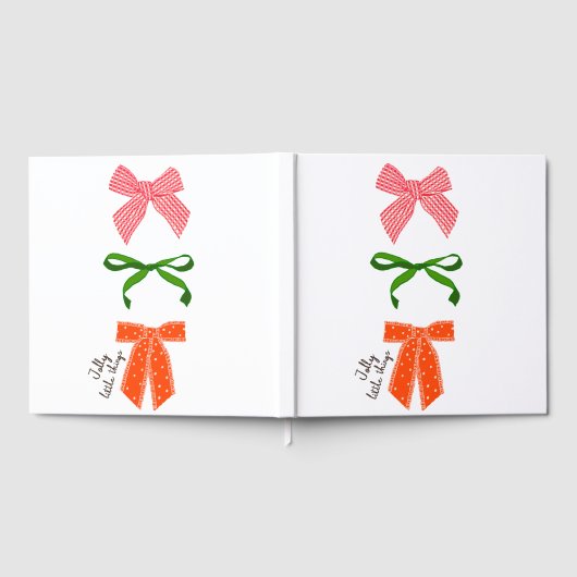 Bow Jolly Little Things Christmas  ゲストブック (全面)