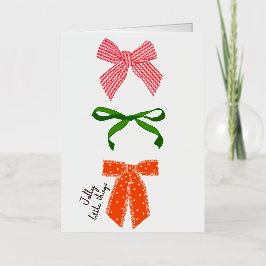 Bow Jolly Little Things Christmas  箔シーズンカード