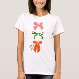 Bow Jolly Little Things Christmas  Tシャツ