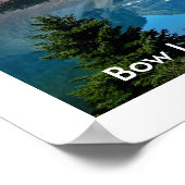 Bow Lake, Banff National Park, Canada ポスター (角)