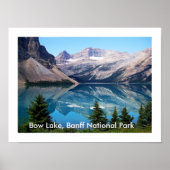 Bow Lake, Banff National Park, Canada ポスター (正面)