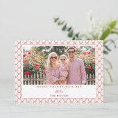 Bow Landscape Happy Valentine's Day Photo Card シーズンカード (スタンド正面)