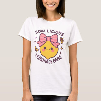 Bow-Ligious Lemonade Babe png – かわいいガーリーフルーツQ Tシャツ