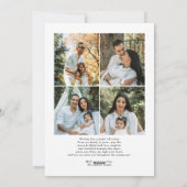 Bow Merryモダン Christmas写真 シーズンカード (裏面)