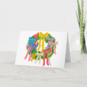 Bow Merry And Bright Christmas  カード (正面)