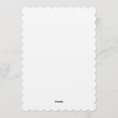 Bow, Modern, Black and White Birthday, Minimal 招待状 (裏面)