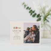 Bow New Home Holiday Moving Announcement Postcard シーズンポストカード (スタンド正面)