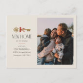 Bow New Home Holiday Moving Announcement Postcard シーズンポストカード (正面)