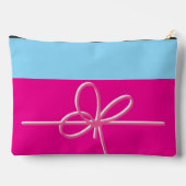 Bow on Pink Large アクセサリーポーチ (裏面)