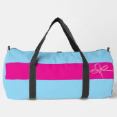 Bow on Pink Large ダッフルバッグ (正面)