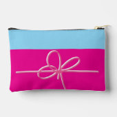Bow on Pink Small アクセサリーポーチ (裏面)
