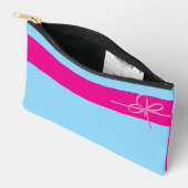 Bow on Pink Small アクセサリーポーチ (見開き)