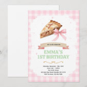 Bow pie birthday party invitation 招待状 (正面/裏面)