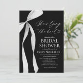 Bow Ribbon結び目ブライダルシャワー 招待状 (スタンド正面)