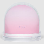 Bow Ribbon Glittering Pet Memory Photo Pink (裏面)