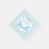 Bow Ribbon Its a  Boy スタンダードカクテルナプキン (角)