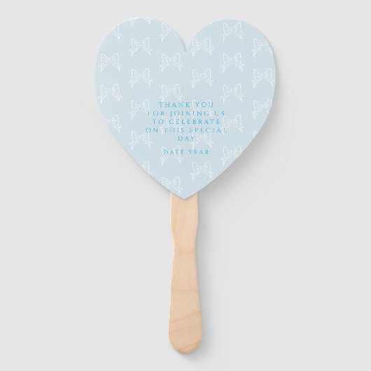 Bow Ribbon Its a Boy ハンドファン (裏面)