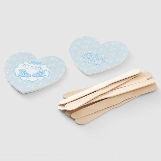 Bow Ribbon Its a Boy ハンドファン (組立なし)