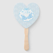 Bow Ribbon Its a Boy ハンドファン (正面)