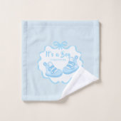 Bow Ribbon Its a Boy バスタオルセット (ウォッシュタオル)