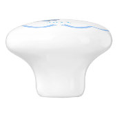 Bow Ribbon Its a Boy Blue セラミックノブ (側面)