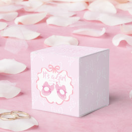 Bow Ribbon Its a Girl  フェイバーボックス
