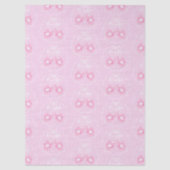 Bow Ribbon Its a Girl Pink 薄葉紙 (正面)