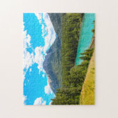 Bow River Banff Albertaカナダ。 ジグソーパズル (縦)