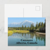 Bow River in Canmore Canada ポストカード (正面/裏面)