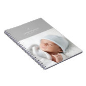 Bow & Scallopsジャーナル – グレー ノートブック (右側)