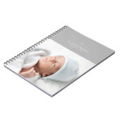 Bow & Scallopsジャーナル – グレー ノートブック (左側)