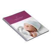 Bow & Scallopsジャーナル – プラム ノートブック (右側)