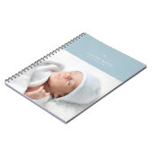 Bow & Scallopsジャーナル – 青 ノートブック (左側)