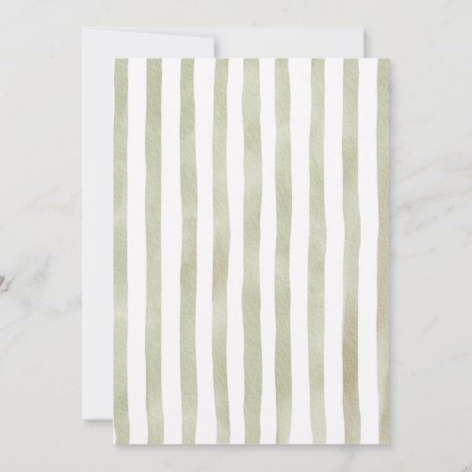 Bow She'll Be Here Soon Sea Shell Cute Baby Shower 招待状 (裏面)